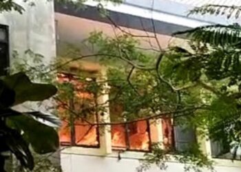 Kebakaran Landa Kantor Dinas Pendidikan Kabupaten Bekasi