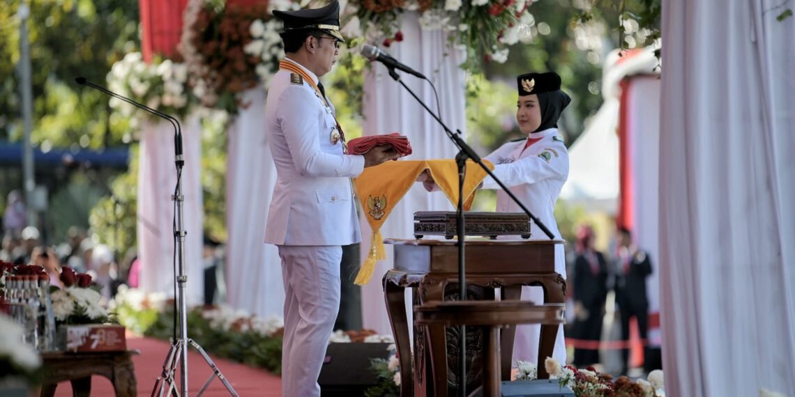 Moment Akhir Ridwan Kamil Pimpim Jabar di HUT ke-78 RI