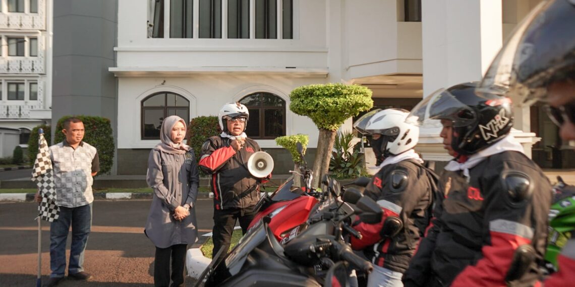 Touring Sumpah Pemuda Tim Goib Motekar, Dilepas Wakil Ketua DPRD Jabar, Ineu Purwadewi Sundari