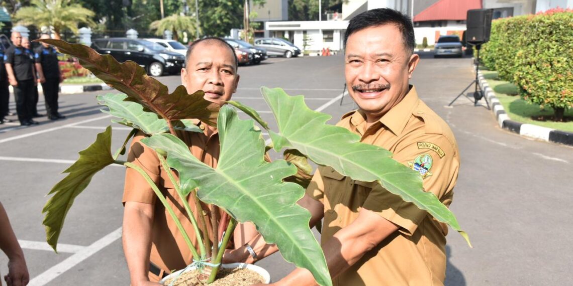 Aksi Cinta Hijau, Barnas Adjidin Targetkan 20 Persen Kawasan Hijau di Sekretariat DPRD Jabar